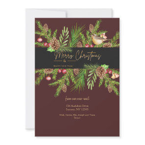 Merry Christmas & Happy New Year Greeting Card