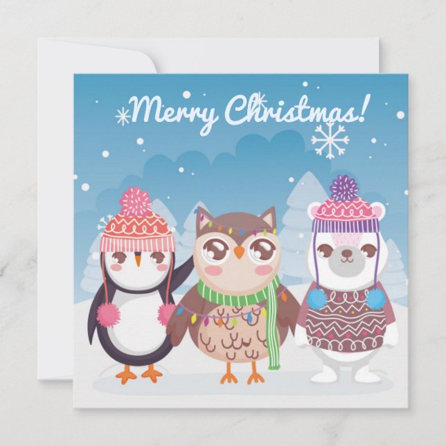 Merry Christmas/Happy New Year Holiday Card (Front)
