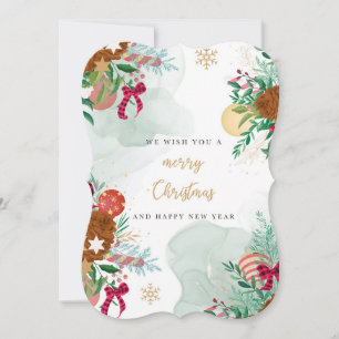 Merry Christmas & Happy New Year Holiday Card