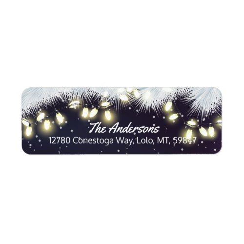 Merry Christmas  Happy New Year Holiday Greetings Label