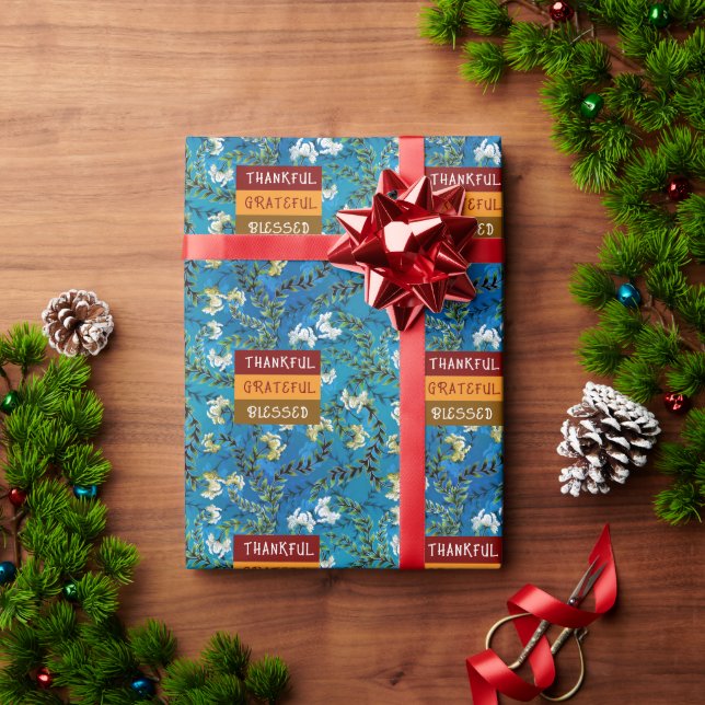 Merry Christmas Happy New Year Holiday Season Wrapping Paper (Holiday Gift)