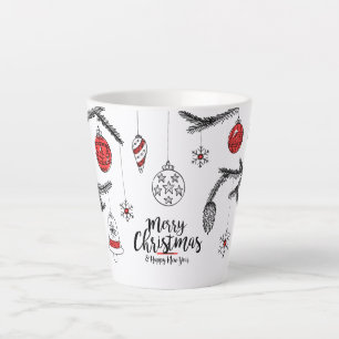 Merry Christmas & Happy New Year Latte Mug