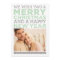 Merry Christmas Happy New Year Mint Green Photo