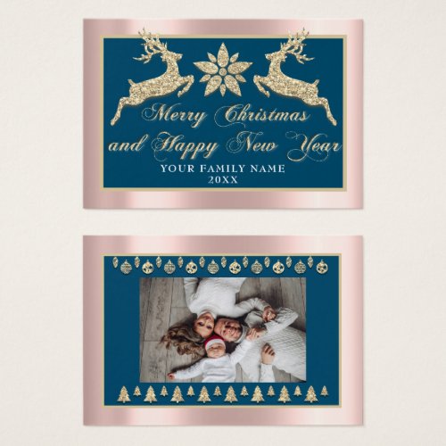 Merry Christmas Happy New Year Name Photo Frame
