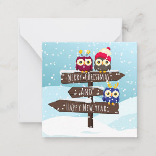 Merry Christmas/Happy New Year Note Card