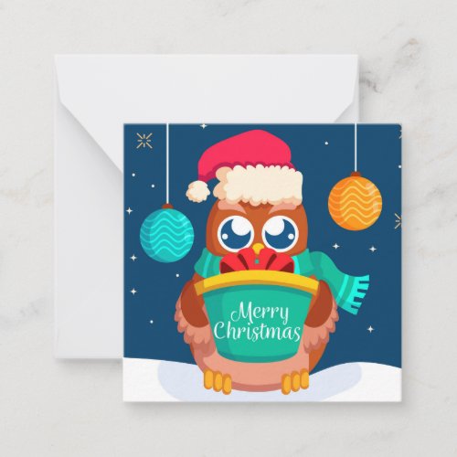 Merry ChristmasHappy New Year Note Card