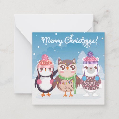 Merry ChristmasHappy New Year Note Card