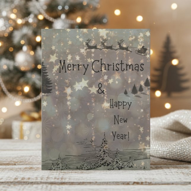 Merry Christmas & Happy New Year Note Card (Creator Uploaded)