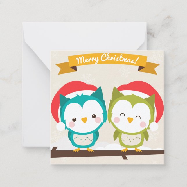 Merry Christmas/Happy New Year Note Card (Front)