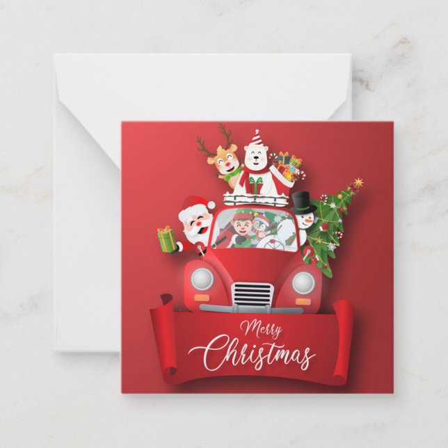 Merry Christmas/Happy New Year Note Card (Front)