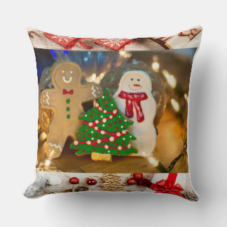 Merry Christmas & Happy New Year Ornament Design | Throw Pillow