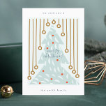 Merry Christmas | Happy New Year Pastel Tree Holiday Card<br><div class="desc">This Merry Christmas | Happy New Year Festive Tree Holiday Card - has it all,  you can swop out one of the image for a PHOTO if need be!!</div>