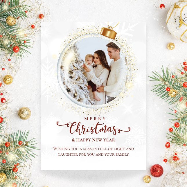 Merry christmas & happy new year photo holiday card (Creator Uploaded)