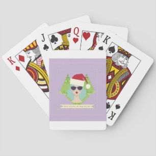 merry christmas happy new year poker cards