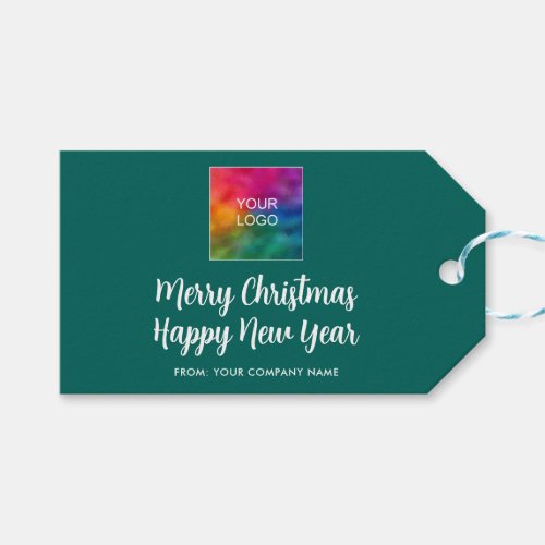 Merry Christmas Happy New Year Promotional Logo Gift Tags