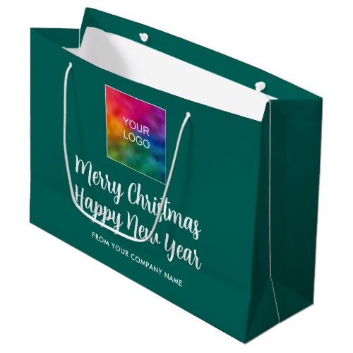 Merry Christmas Happy New Year Promotional Logo Large Gift Bag