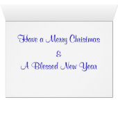 Merry Christmas Happy New Year Santa’s Reindeer (Inside Horizontal (Bottom))