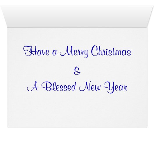 Merry Christmas Happy New Year Santa’s Reindeer (Inside Horizontal (Bottom))