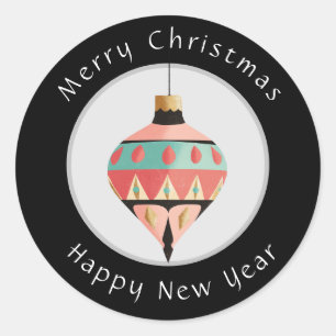 Merry Christmas & Happy New Year Sticker