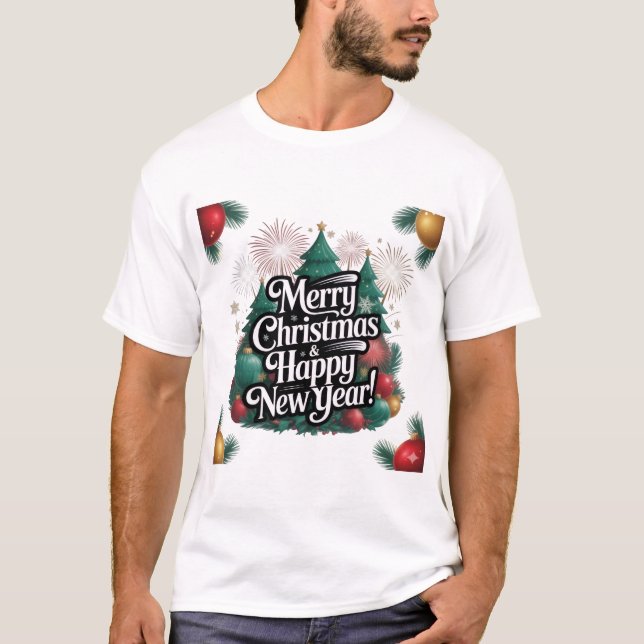 Merry Christmas & happy New year T-Shirt (Front)