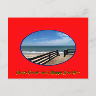 Merry Christmas & Happy New Year Vero Beach FL Holiday Postcard