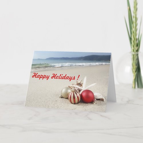 Merry Christmas  Happy new year Warm Greetings Holiday Card