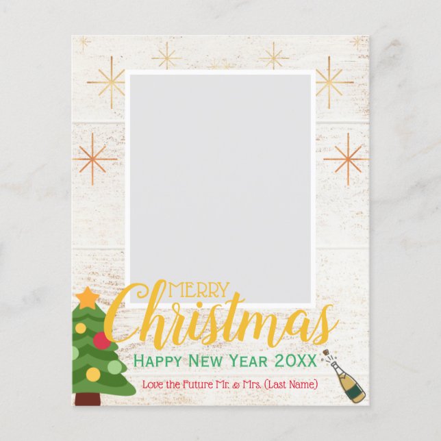 Merry Christmas/Happy New Year (We're Engaged!) Flyer (Front)