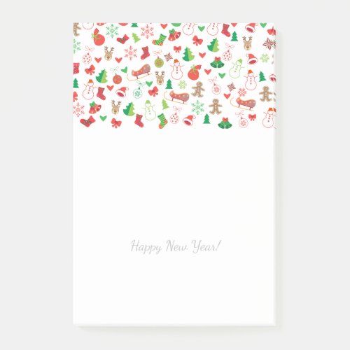 Merry Christmas  Happy New Year XMAS Post_it Notes