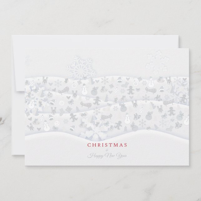 Merry Christmas & Happy New Year! XMAS Save The Date (Front)