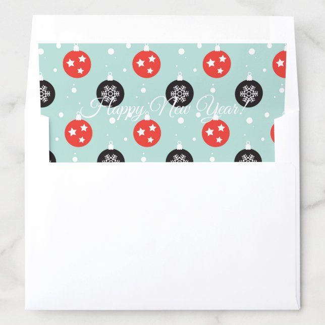Merry Christmas & Happy New Year! XMAS Snow 2024 Envelope Liner (In Envelope)