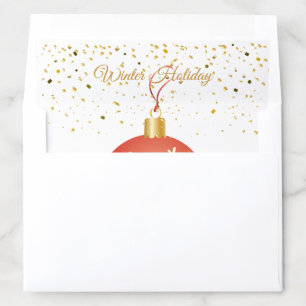 Merry Christmas & Happy New Year! XMAS Snow 2026 Envelope Liner