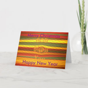 Merry Christmas Happy & NewYear God Bless You idea Holiday Card