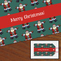 Merry Christmas! Happy Santa Father Xmas Pattern