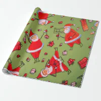 Merry Christmas Happy Santa Wrapping Paper