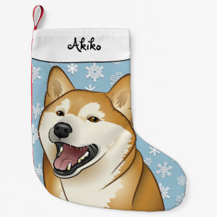 Merry Christmas Happy Shiba Inu Stocking