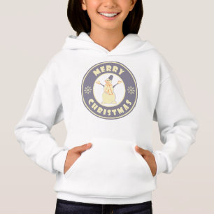 Merry Christmas happy snowman famous coffe style Hoodie