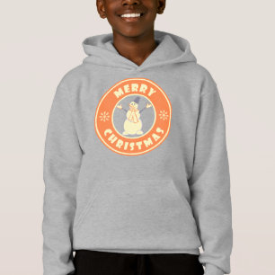 Merry Christmas happy snowman famous coffe style Hoodie