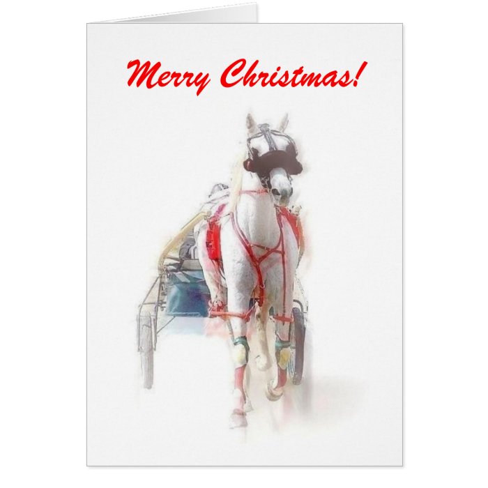 Merry Christmas Harness Racing Holiday Card