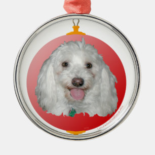Merry Christmas Havanese Metal Ornament