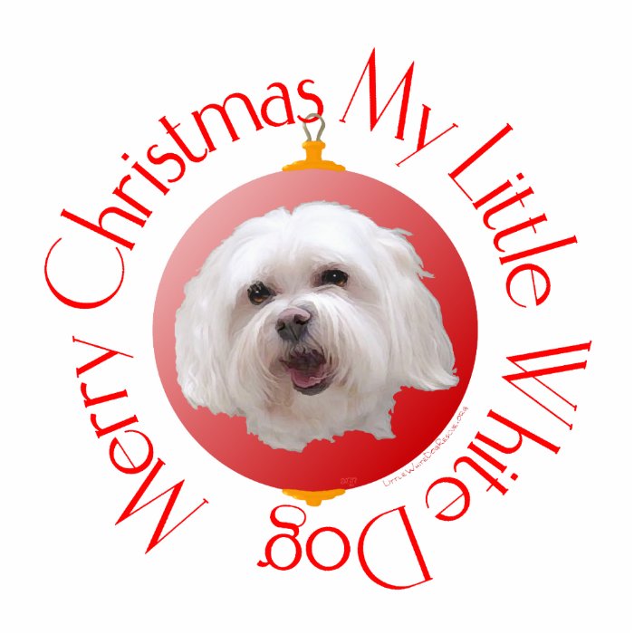 Merry Christmas Havanese Photo Sculptures