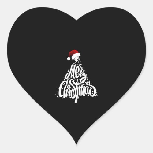 Merry Christmas                              Heart Sticker