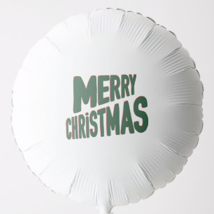 Merry Christmas Helium Balloon