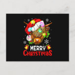 Merry Christmas Highland Cow Western Santa Hat Xma Holiday Postcard<br><div class="desc">This is a great gift for your family,  friends during Hanukkah holiday. They will be happy to receive this gift from you during Hanukkah holiday.</div>