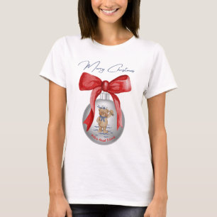 Merry Christmas Hilton Head Island Bear Ornament T-Shirt