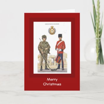 Merry Christmas  Historic Uniforms Royal Engineers Holiday Card by windsorprints at Zazzle