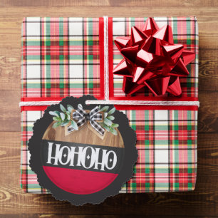 Merry Christmas Ho Ho Ho Ornament Card