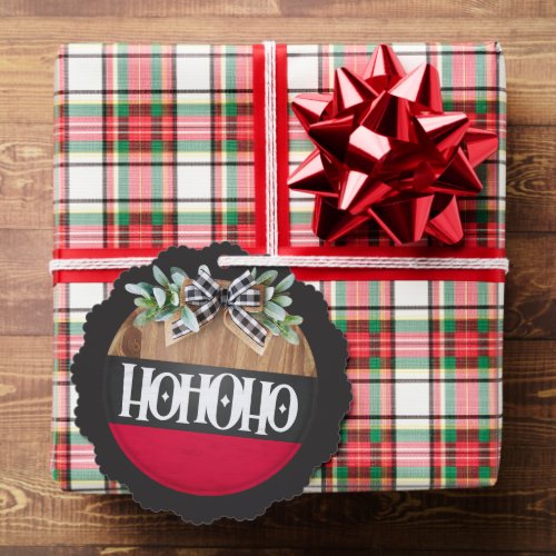 Merry Christmas Ho Ho Ho  Ornament Card