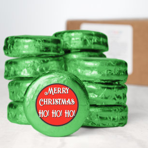 Merry Christmas Ho Ho Ho Red White Black Dipped Oreo Cookie Favors