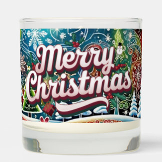 Merry Christmas Holiday Candle