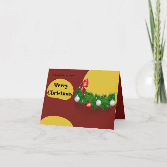 Merry Christmas Holiday Card (Front)